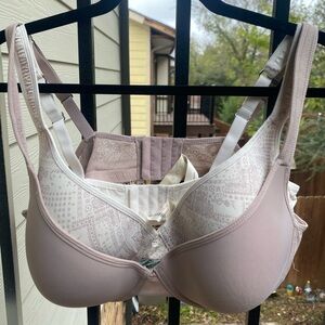 Two Lucky Brand Women's Bra in Nude and Cream